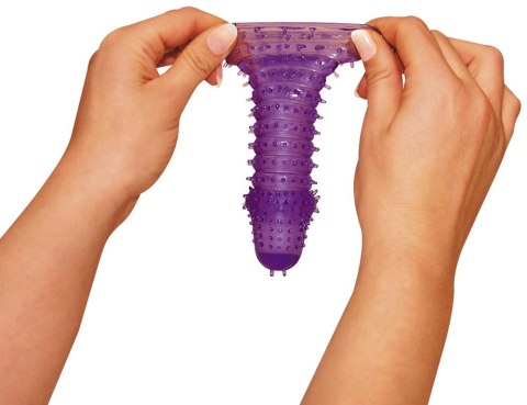 You2Toys elastyczna nakładka stymulująca z wypustkami fioletowa 14,5 cm You2Toys You2Toys elastyczna nakładka stymulująca z wypustkami fioletowa 14,5 cm You2Toys