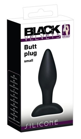 Black Velvets Korek Intymny Mały 9 cm Silikonowy Czarny Black Velvets
