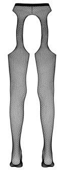 Cottelli Legwear Rajstopy Kabaretki z Pasem, Czarny L/XL Cottelli LEGWEAR
