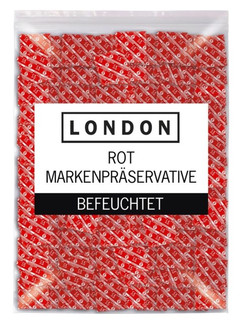 London Prezerwatywy Truskawkowe 1000 sztuk - aromat, nawilżenie, 56 mm London London Prezerwatywy Truskawkowe 1000 sztuk - aromat, nawilżenie, 56 mm London