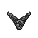 Obsessive Bellastia Stringi Koronkowe Czarne XL/2XL Komfortowe Obsessive