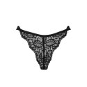 Obsessive Bellastia Stringi Koronkowe Czarne XL/2XL Komfortowe Obsessive