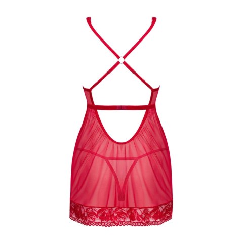 Obsessive Lacelove Babydoll i Stringi Czerwone XS/S Regulowane Obsessive Obsessive Lacelove Babydoll i Stringi Czerwone XS/S Regulowane Obsessive