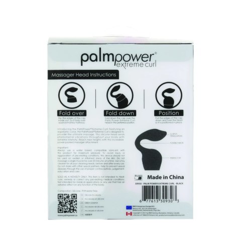 PalmPower Extreme Curl Czarna - Nakładka silikonowa do masażera PalmPower PalmPower Extreme Curl Czarna - Nakładka silikonowa do masażera PalmPower