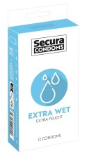 Secura Extra Wet prezerwatywy silikonowa powłoka 12 szt. długotrwałe Secura Secura Extra Wet prezerwatywy silikonowa powłoka 12 szt. długotrwałe Secura