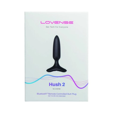 Lovense Hush 2 XS 25 mm - inteligentny korek z systemem Bluetooth Lovense Lovense Hush 2 XS 25 mm - inteligentny korek z systemem Bluetooth Lovense