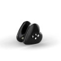 Mystim Hearts Desire Serce-Roża Layon e-stim czarny silikon 6,7 cm Mystim