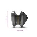 Mystim Hearts Desire Serce-Roża Layon e-stim czarny silikon 6,7 cm Mystim