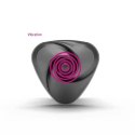 Mystim Hearts Desire Serce-Roża Layon e-stim czarny silikon 6,7 cm Mystim