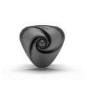 Mystim Hearts Desire Serce-Roża Layon e-stim czarny silikon 6,7 cm Mystim