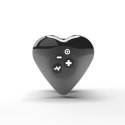 Mystim Hearts Desire Serce-Roża Layon e-stim czarny silikon 6,7 cm Mystim