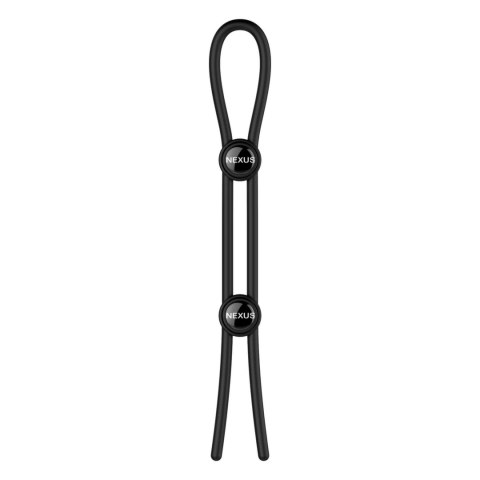 Nexus Double Adjustable Lasso - Czarny silikonowy pierścień regulowany Nexus