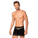 Obsessive M102 Bokserki męskie z wycięciami, czarne S/M/L Obsessive