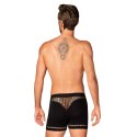 Obsessive M102 Bokserki męskie z wycięciami, czarne S/M/L Obsessive