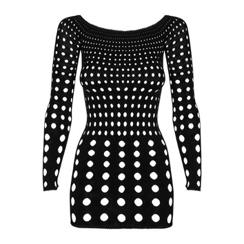 Obsessive Rocker czarna sukienka z siateczki S/M/L długie rękawy Obsessive Obsessive Rocker czarna sukienka z siateczki S/M/L długie rękawy Obsessive