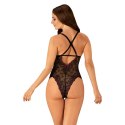 Obsessive Vanessme Body damskie czarne z koronkowym tyłem S/M Obsessive