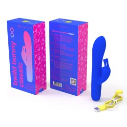 B Swish Bwild Classic Bunny Niebieski - silikonowy model z podwojnym silnikiem B Swish
