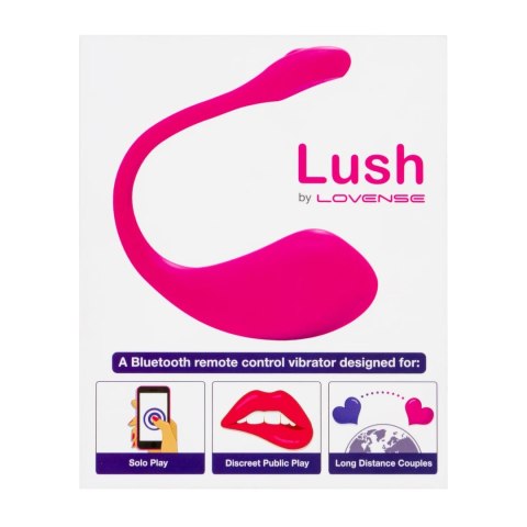 Lovense Lush 2 - Wibrujące Jajko Bluetooth z Aplikacją, Rożowe Lovense Lovense Lush 2 - Wibrujące Jajko Bluetooth z Aplikacją, Rożowe Lovense