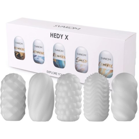 Svakom Hedy X Zestaw 5 Rękawow Intymnych Mix Tekstur Uniwersalny Svakom Svakom Hedy X Zestaw 5 Rękawow Intymnych Mix Tekstur Uniwersalny Svakom