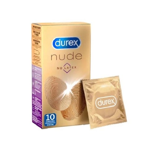 Durex Nude No Latex 10 szt - cienkie, bezlateksowe, szerokość 56 mm Durex Durex Nude No Latex 10 szt - cienkie, bezlateksowe, szerokość 56 mm Durex