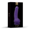 Gvibe Greal 2 Violet - maszyna intymna, Bioskin, wodoodporny, 22 cm Gvibe