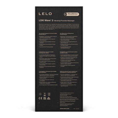 LELO Loki Wave 2 Base Blue - masażer z technologią WaveMotion, 12 trybow Lelo LELO Loki Wave 2 Base Blue - masażer z technologią WaveMotion, 12 trybow Lelo