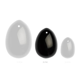 La Gemmes Yoni Egg Black Obsidian M - naturalny kamień, średni rozmiar La Gemmes