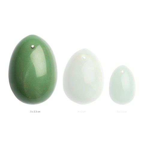 La Gemmes Yoni Egg Jade L - kamień jadeitowy, rozmiar L, naturalny La Gemmes La Gemmes Yoni Egg Jade L - kamień jadeitowy, rozmiar L, naturalny La Gemmes