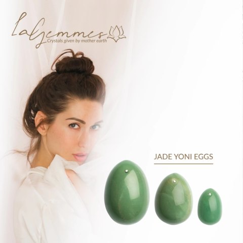 La Gemmes Yoni Egg Jade L - kamień jadeitowy, rozmiar L, naturalny La Gemmes La Gemmes Yoni Egg Jade L - kamień jadeitowy, rozmiar L, naturalny La Gemmes