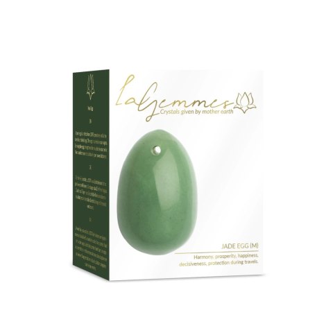 La Gemmes Yoni Egg Jade M - kamień jadeitowy, średni rozmiar, naturalny La Gemmes La Gemmes Yoni Egg Jade M - kamień jadeitowy, średni rozmiar, naturalny La Gemmes