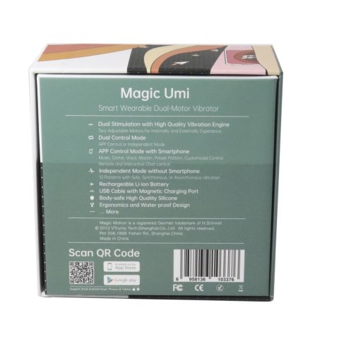 Magic Motion Umi - zdalnie sterowany model intymny, silikonowy, 9.5 cm Magic Motion Magic Motion Umi - zdalnie sterowany model intymny, silikonowy, 9.5 cm Magic Motion