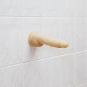 Naked Addiction Rotating & Vibrating 18cm Vanilla - silikonowy model z pilotem Naked Addiction