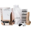 Naked Addiction Rotating & Vibrating 18cm Vanilla - silikonowy model z pilotem Naked Addiction
