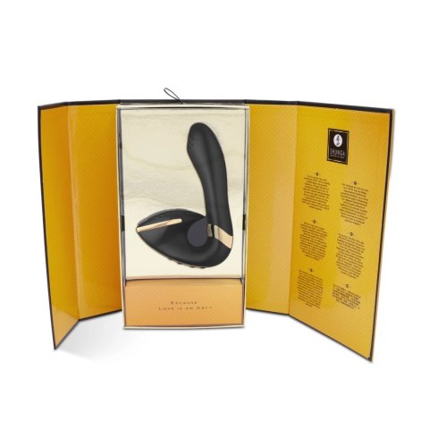 Shunga Soyo Black - dwusilnikowy model silikonowy, 17 cm Shunga Shunga Soyo Black - dwusilnikowy model silikonowy, 17 cm Shunga