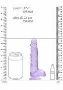 VIOLET VIBE™ | Fioletowy Instynkt 15 cm – Realistyczne Dildo z Jądrami