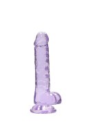 VIOLET THRONE™ | Królewska Rozkosz 18 cm – Realistyczne Dildo z Jądrami (Fioletowe)