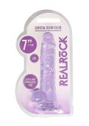 VIOLET THRONE™ | Królewska Rozkosz 18 cm – Realistyczne Dildo z Jądrami (Fioletowe)