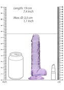 VIOLET THRONE™ | Królewska Rozkosz 18 cm – Realistyczne Dildo z Jądrami (Fioletowe)