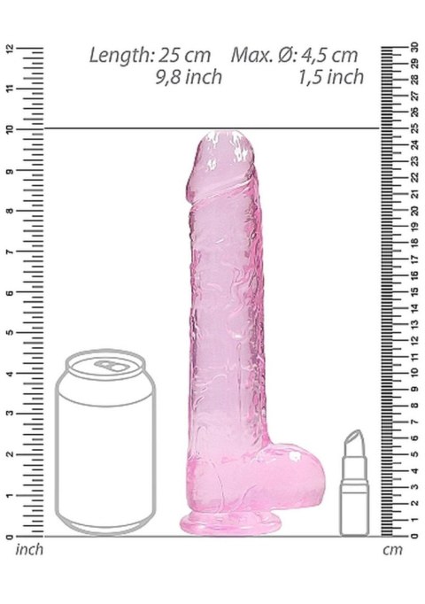 9"" / 23 cm Realistic Dildo With Balls - Pink 9"" / 23 cm Realistic Dildo With Balls - Pink