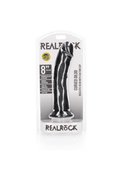 Curved Realistic Dildo with Suction Cup - 8""""/ 20,5 cm Curved Realistic Dildo with Suction Cup - 8""""/ 20,5 cm