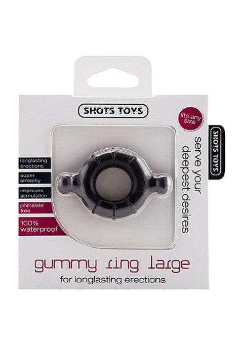 Gummy Ring - Large - Black Gummy Ring - Large - Black