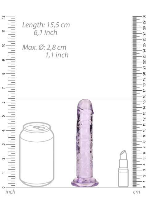 Straight Realistic Dildo with Suction Cup - 6'' / 14,5 Straight Realistic Dildo with Suction Cup - 6'' / 14,5