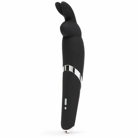 Happy Rabbit Wand Black - silikonowe urządzenie masujące, 26,7 cm Happy Rabbit