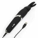Happy Rabbit Wand Black - silikonowe urządzenie masujące, 26,7 cm Happy Rabbit