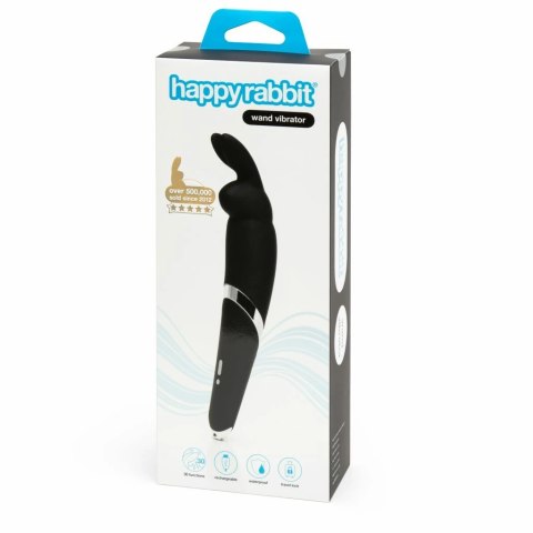 Happy Rabbit Wand Black - silikonowe urządzenie masujące, 26,7 cm Happy Rabbit Happy Rabbit Wand Black - silikonowe urządzenie masujące, 26,7 cm Happy Rabbit
