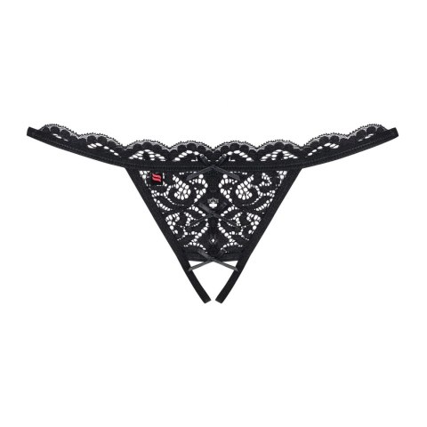 Obsessive 831 Stringi z otwartą strefą koronkowe czarne S/M Obsessive Obsessive 831 Stringi z otwartą strefą koronkowe czarne S/M Obsessive