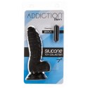 Addiction Ben Dong 18 cm Black - silikonowa anatomiczna forma, prążkowana Addiction
