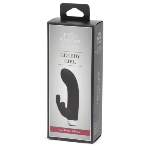 Fifty Shades of Grey Greedy Girl Mini Rabbit Wibrator USB, czarny, wodoodporny Fifty Shades of Grey Fifty Shades of Grey Greedy Girl Mini Rabbit Wibrator USB, czarny, wodoodporny Fifty Shades of Grey
