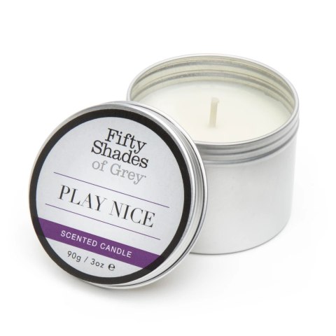 Fifty Shades of Grey Play Nice świeca do masażu waniliowa 90g Fifty Shades of Grey Fifty Shades of Grey Play Nice świeca do masażu waniliowa 90g Fifty Shades of Grey