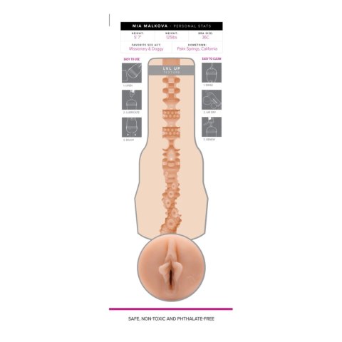 Fleshlight Girls Mia Malkova Lvl Up - model anatomiczny SuperSkin Fleshlight Fleshlight Girls Mia Malkova Lvl Up - model anatomiczny SuperSkin Fleshlight